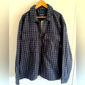 NWT Men’s Abercrombie flannel jacket sz XXL